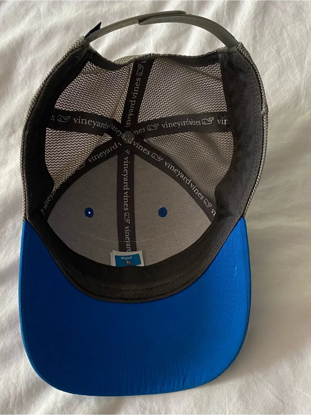 Vineyard Vines Baseball Cap Youth OS Lacrosse Sticks Blue Snap American Flag USA